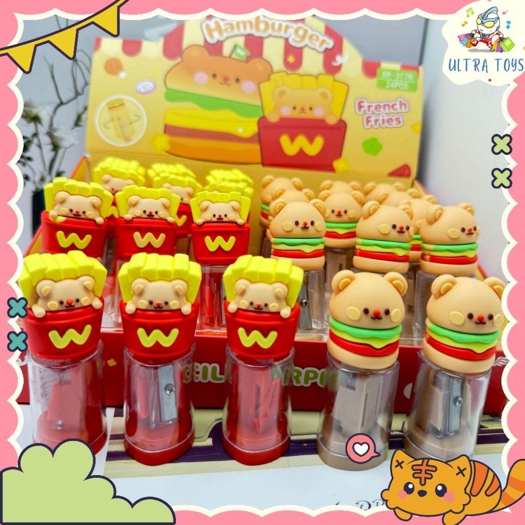 

[ULTRATOYS] RAUTAN PENSIL FAST FOOD LUCU