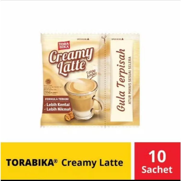 

TORABIKA CREAMY LATTE RENCENG isi 10pcs @25gram