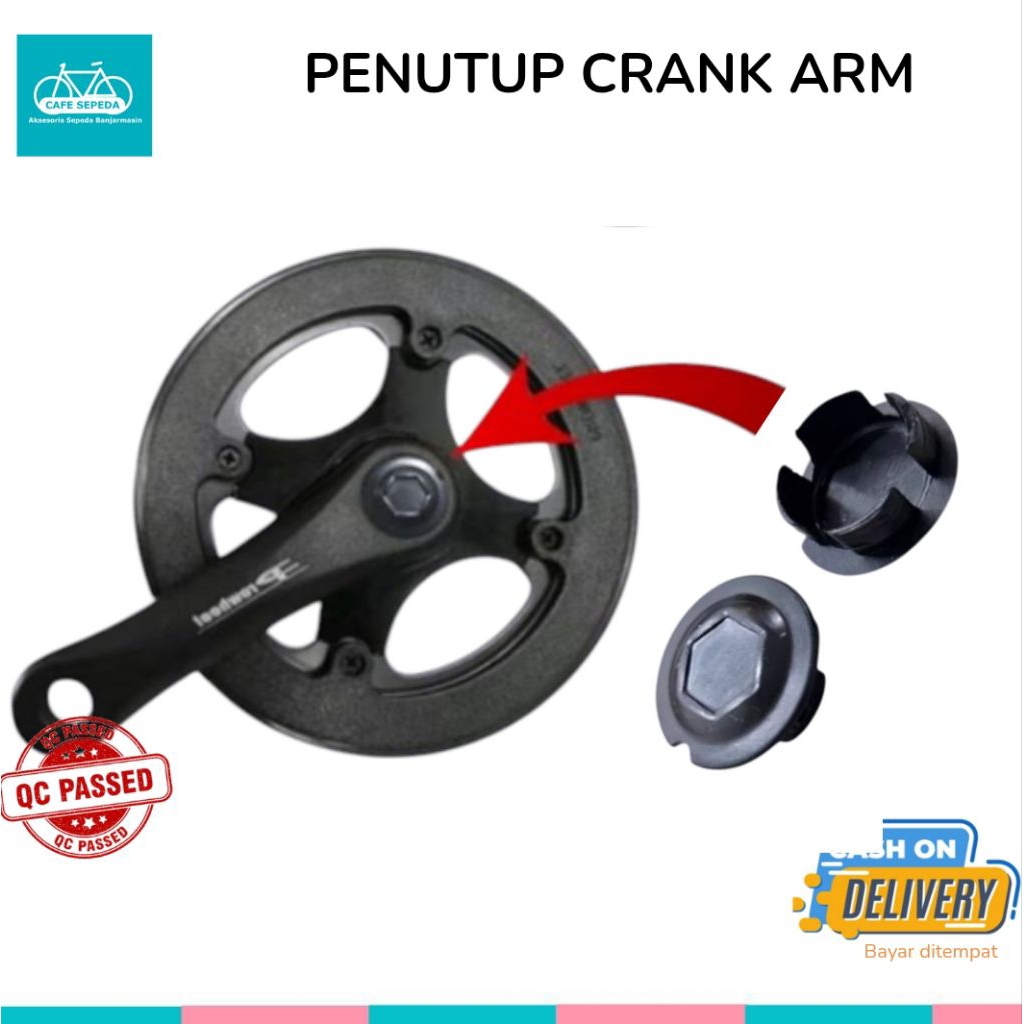 2PCS PENUTUP CRANK ARM COVER LUBANG CRANK PEDAL SEPEDA FIXIE MTB BMX