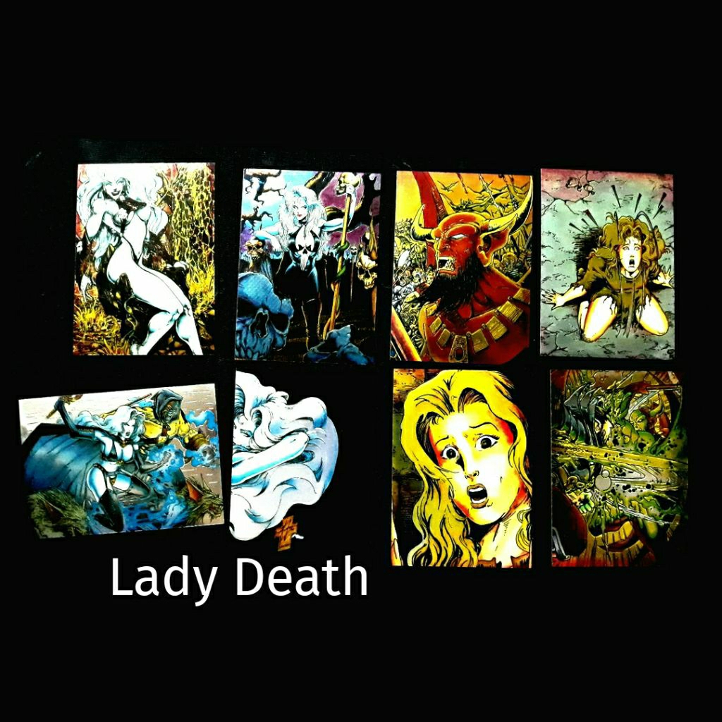 Trading Card LADY DEATH Original Import 8 kartu lux