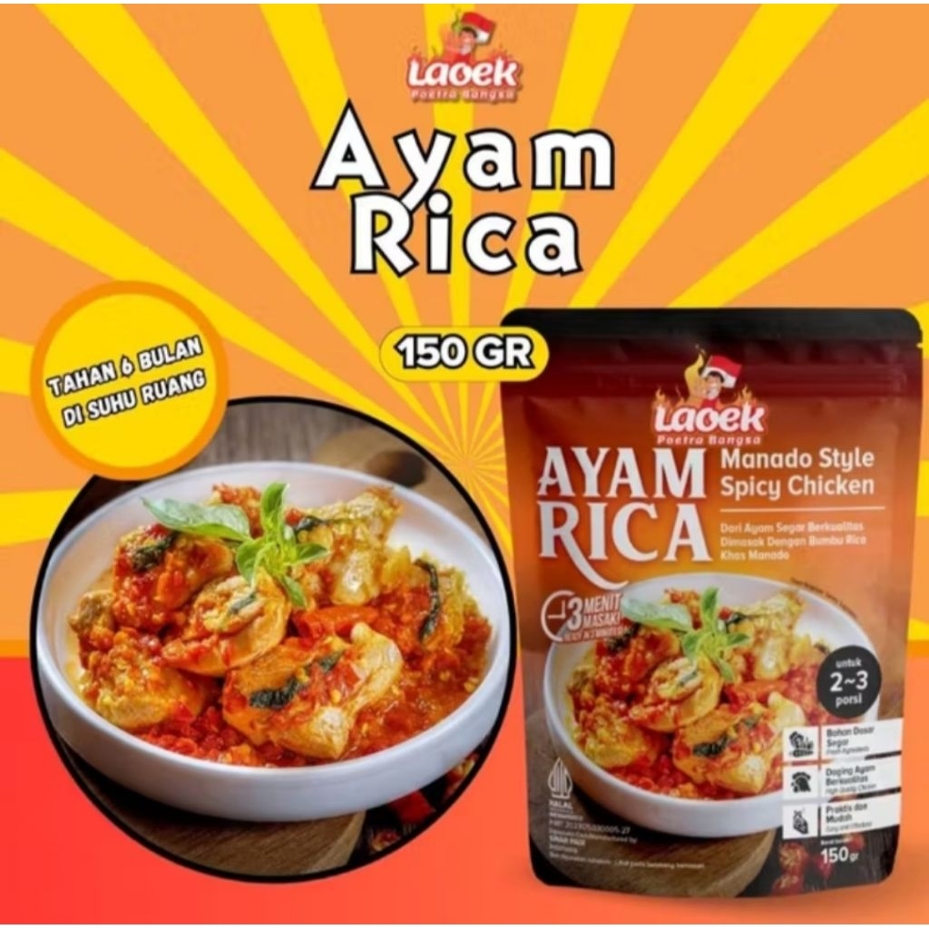 

AYAM RICA RICA LAOEK PUTRA BANGSA