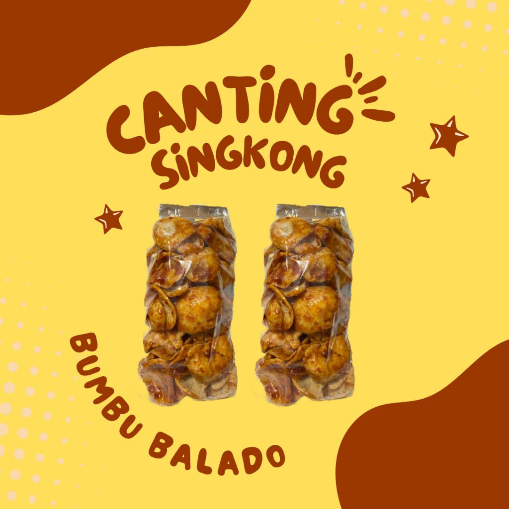 

kerupuk singkong cantir pedas manis bumbu balado