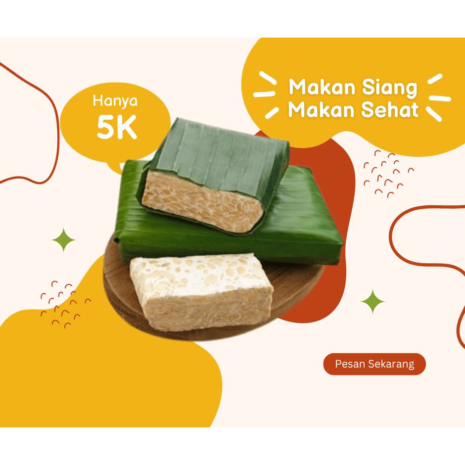

TEMPE Super Per Potong / BUNGKUS DAUN PISANG / tempe kedelai / sayur instant bandung