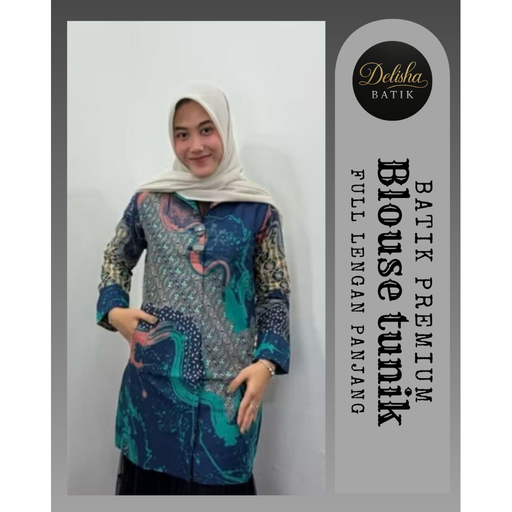 batik blouse tunik | batik cewek | batik modern | set batik couple | batik modern