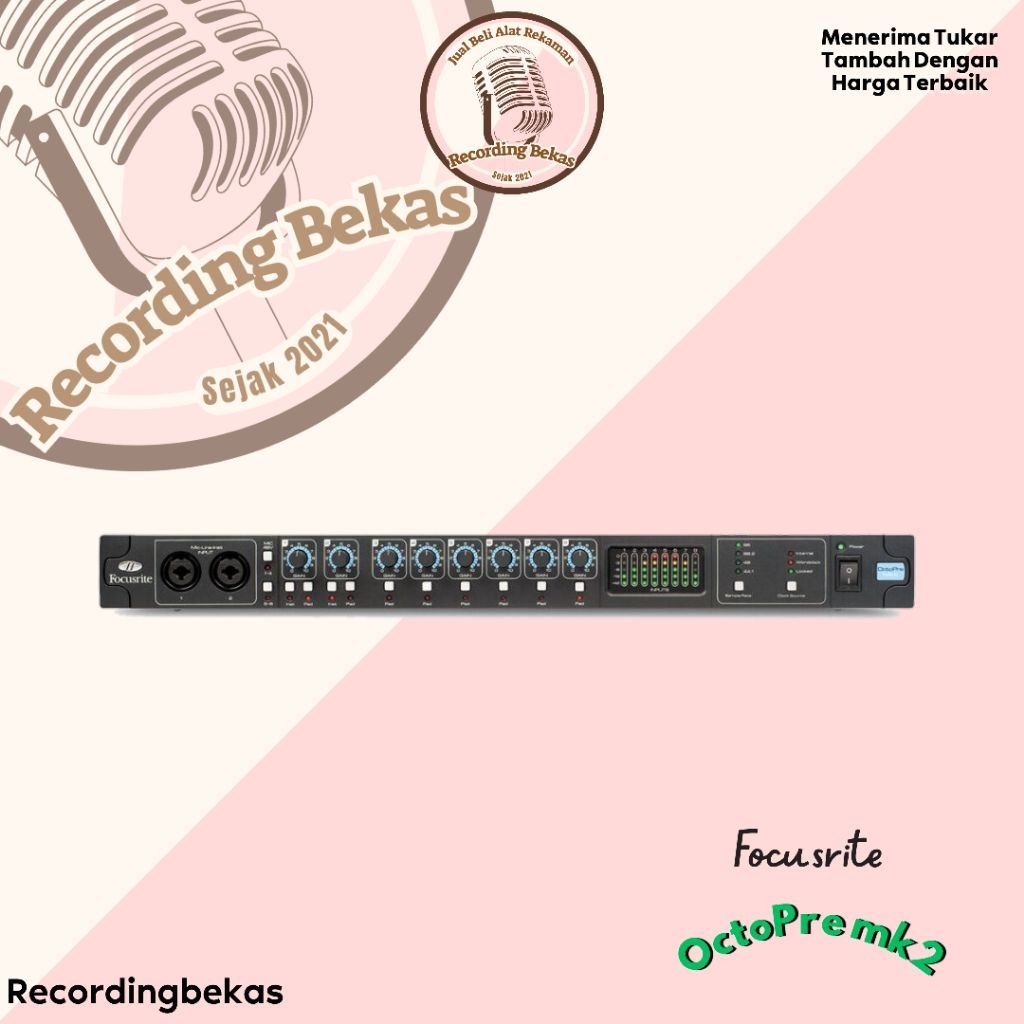 Mic Preamps 8 Input & Adat Focusrite Octopre mk2