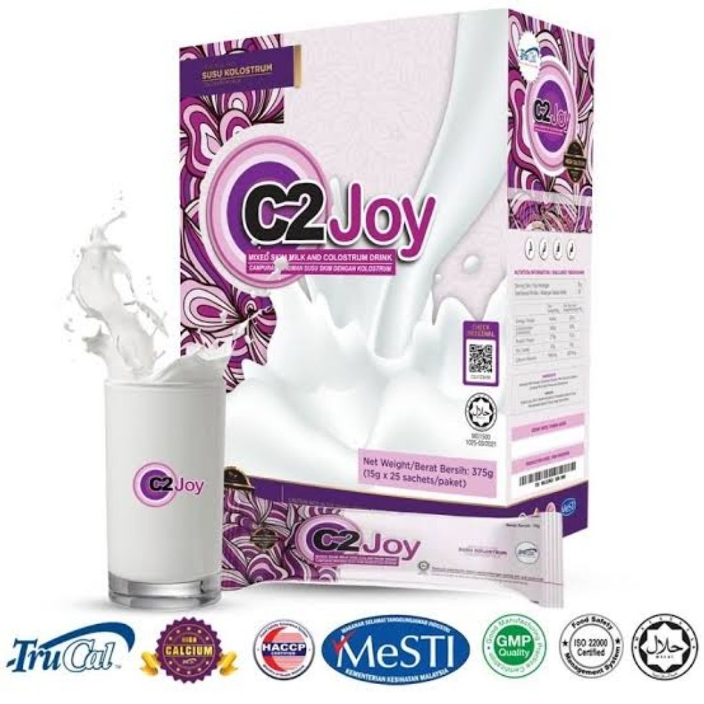 

C2Joy Milk C2 Joy Minuman Susu Skim Dengan Kolostrum Isi 25