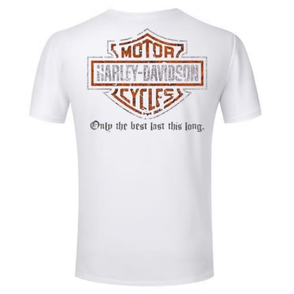 TAMASSAKA - [A0-01] Baju Harley Davidson Logo , Baju Logo Harley Unisex Pria/Wanita