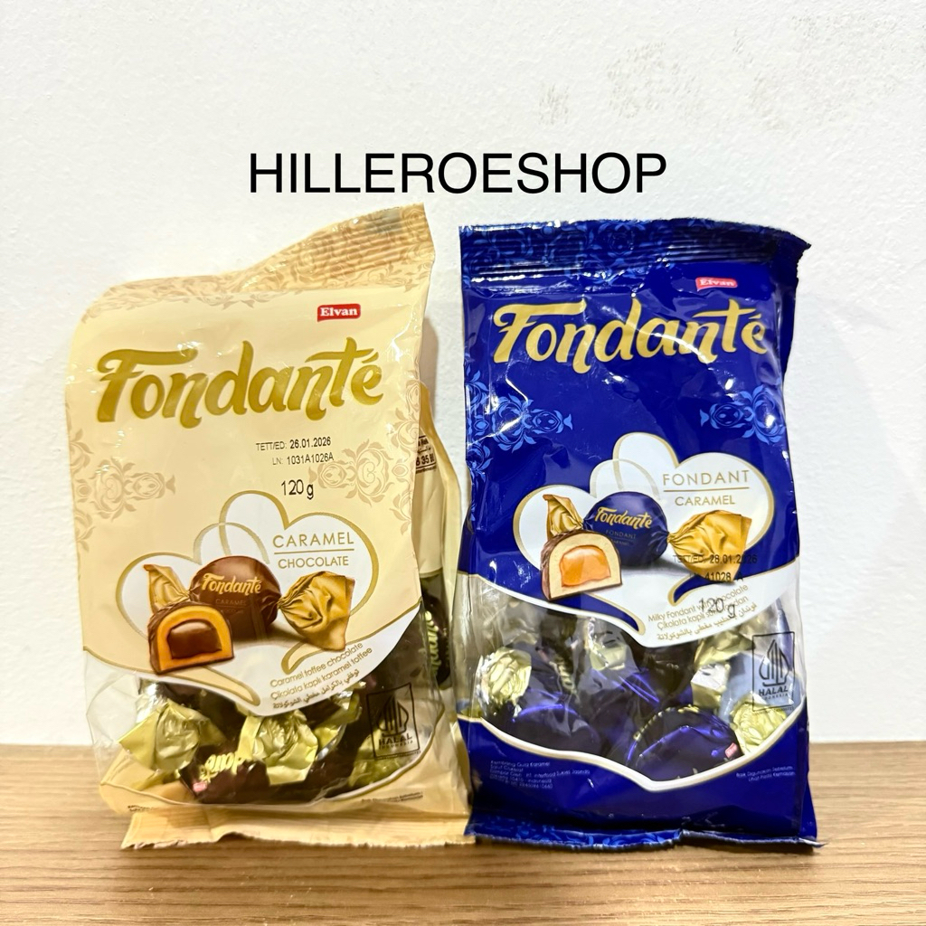 

COKLAT ELVAN FONDANTE 120GR CARAMEL CHOCOLATE / FONDANT CARAMEL COKELAT TURKI CHOCOLATE 120GRAM IMPORT