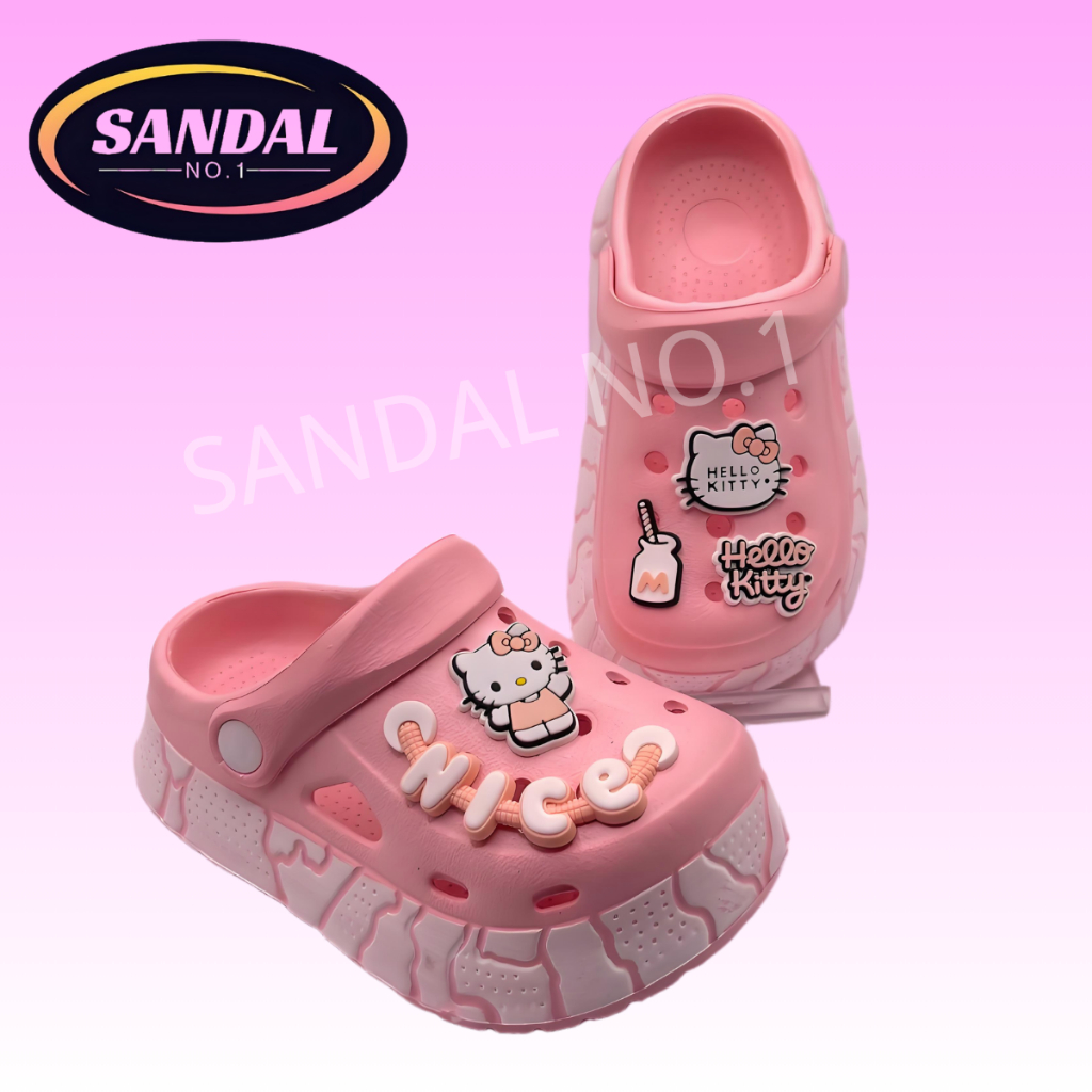 New arrival of cute cartoon pattern girls' sandals, fashionable and non-slip