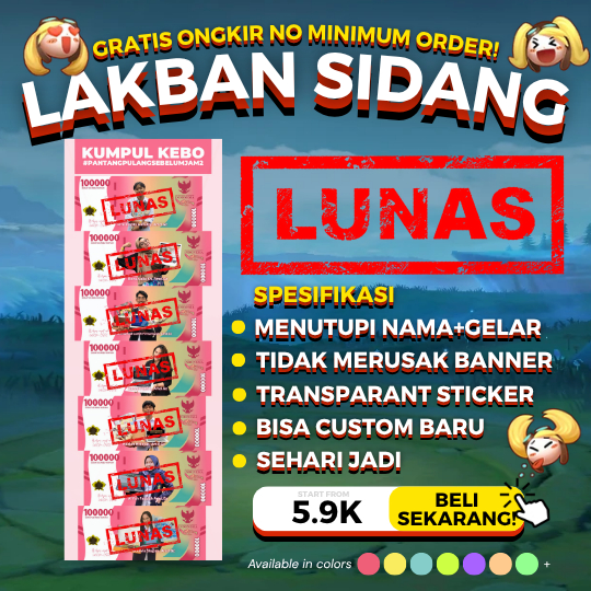 

[SEHARI JADI] Sticker Untuk Banner Wisuda Ke-Lulus An Sticker Transparant Label Untuk Custom Tulisan