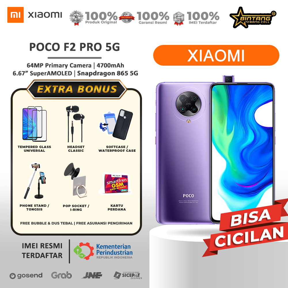 Pocophone f2 pro ram 6 128 5G poco f2pro 5G ram 6/128gb  GARANSI RESMI