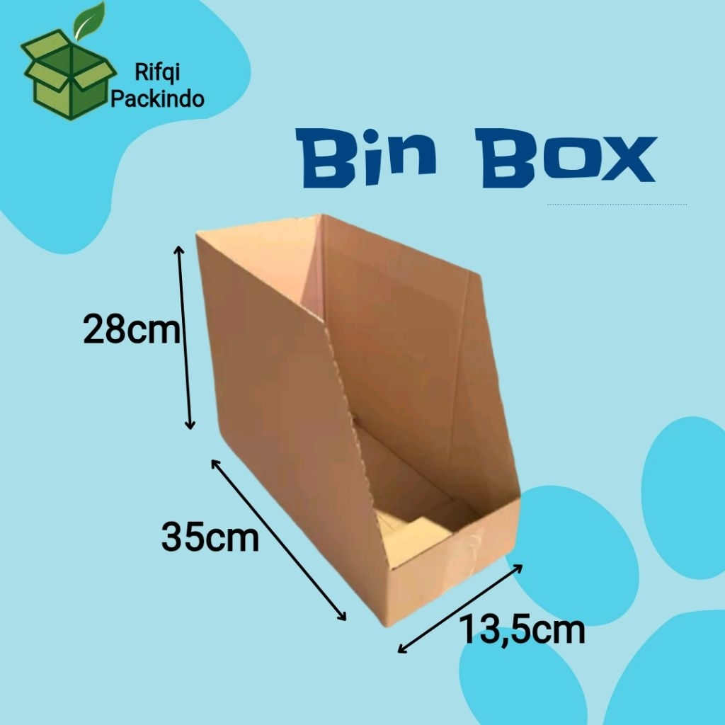 

Kardus Arsip Polos Ukuran 35x13,5x28cm / Bin Box / Dus Arsip / Box Arsip / Kotak Arsip / Karton