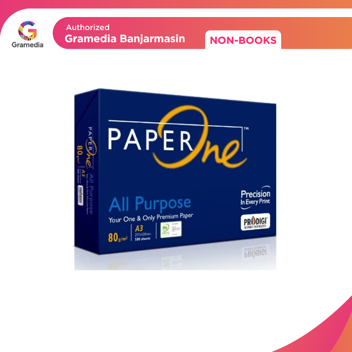 

Gramedia Banjarmasin - Kertas HVS Paper One A3 80Gsm