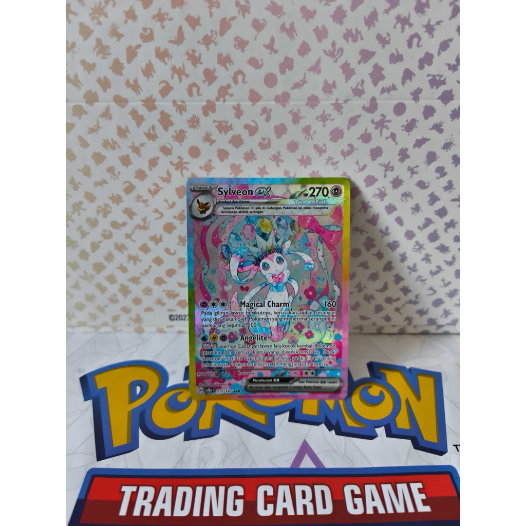 Kartu Pokemon Indonesia Terastal Sylveon ex SAR 212
