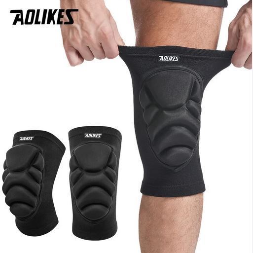 Deker Lutut Kaki Sepak Bola Futsal Pria Wanita Anti Cidera Kneepad Pelindung Lutut AOLIKES-0215 Dekk