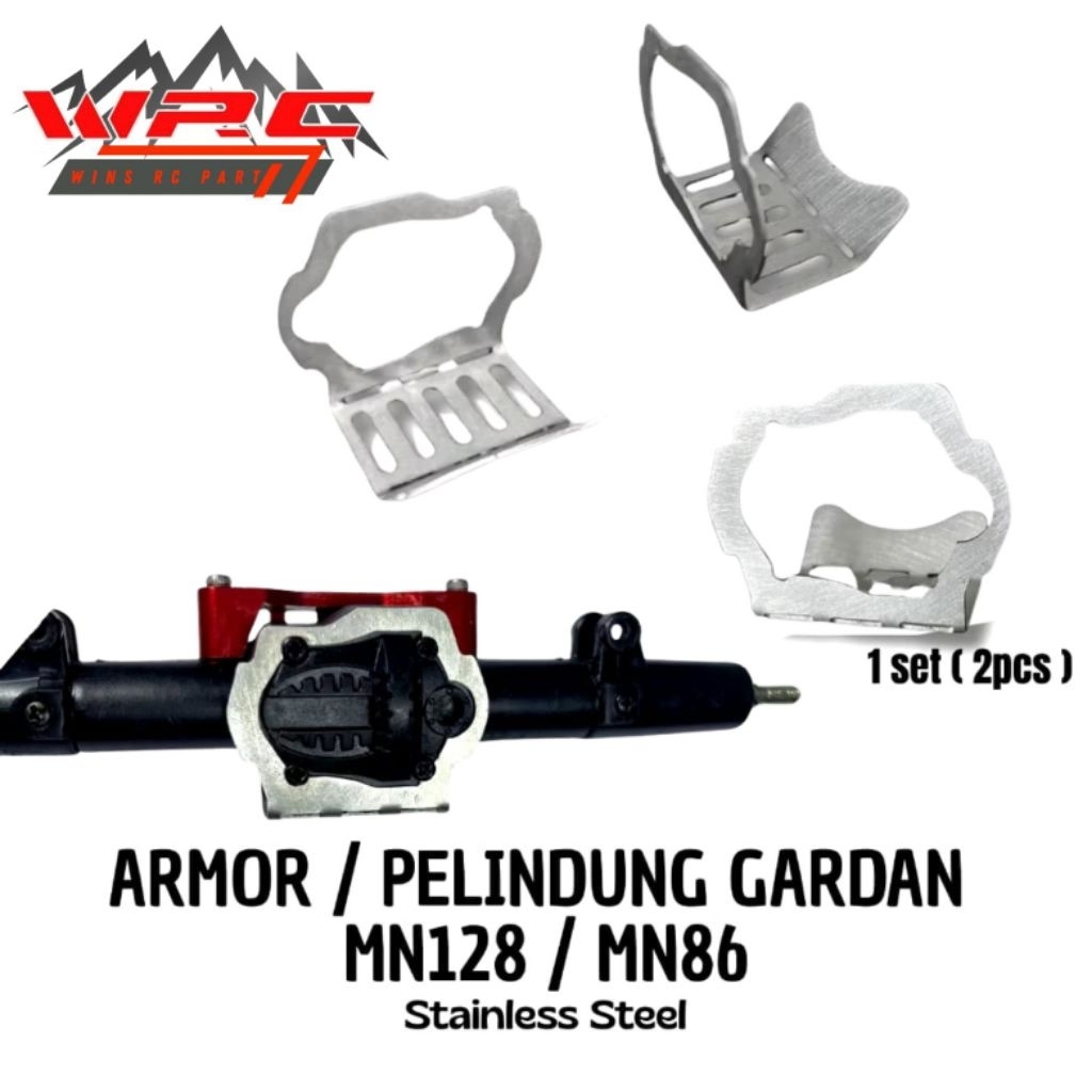 Pelindung Gardan / skidplate / ahock tower RC MN 128 / MN 86 / Part metal RC / Aksesoris RC