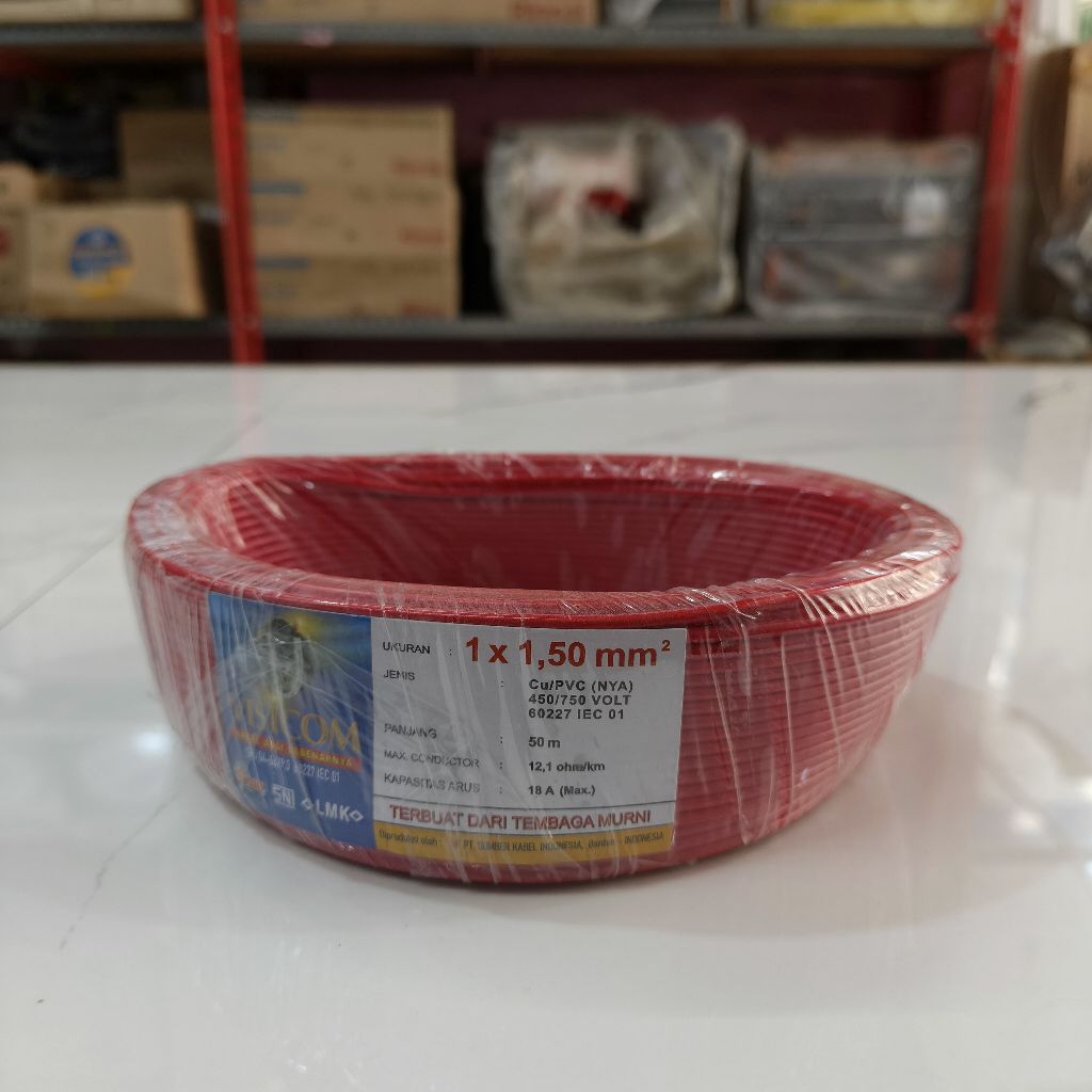 Kabel Tunggal NYA Visicom 1x1,5 mm 50 Meter