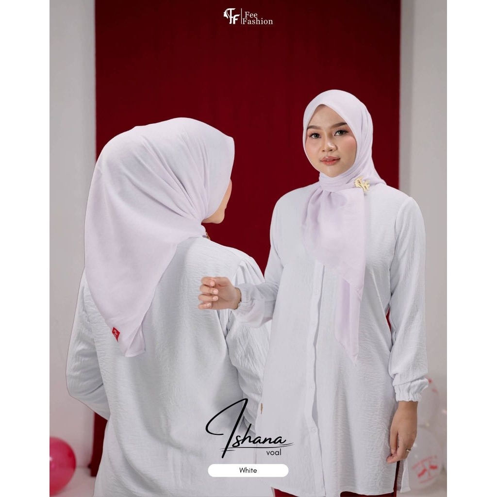 HIJAB VOAL FEE FASHION//HIJAB MURAH//ISHANA VOAL