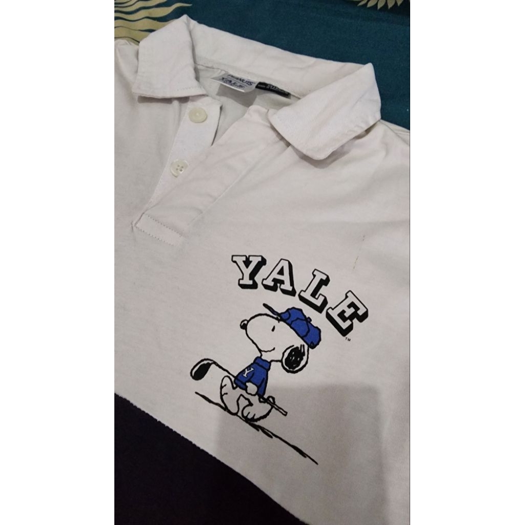 Kemeja Golf YALE collabs PEANUTS