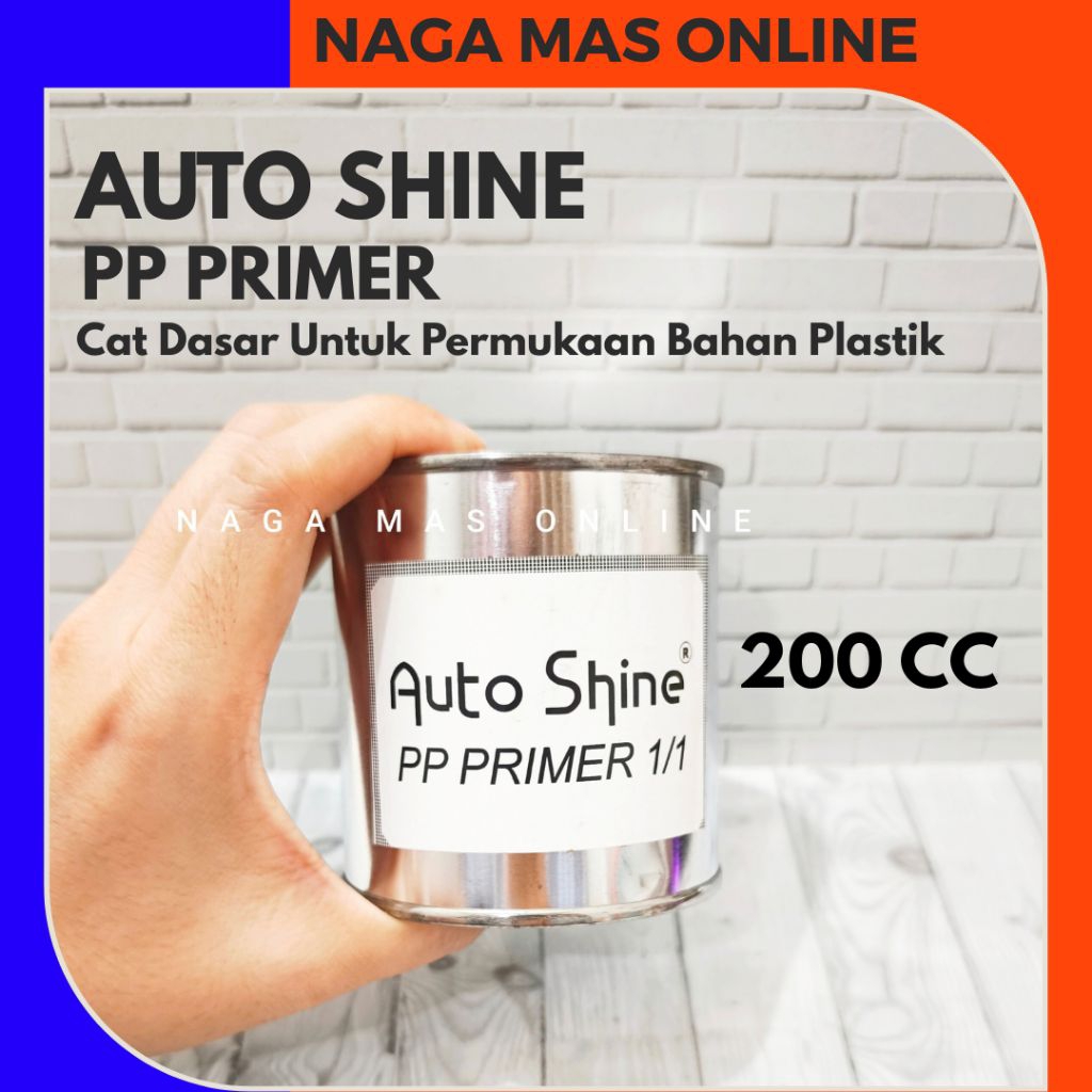 PP PRIMER 200 CC CAT DASAR PERMUKAAN BAHAN PLASTIK / PP PRIMER AUTOSHINE