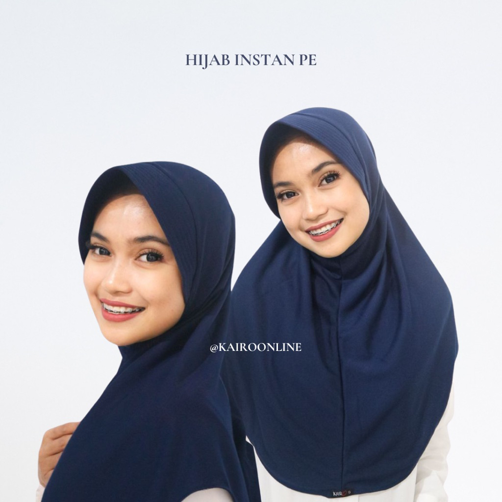 Kairo - Hijab Bergo Oval PE - Hijab Instan Kerudung Sekolah