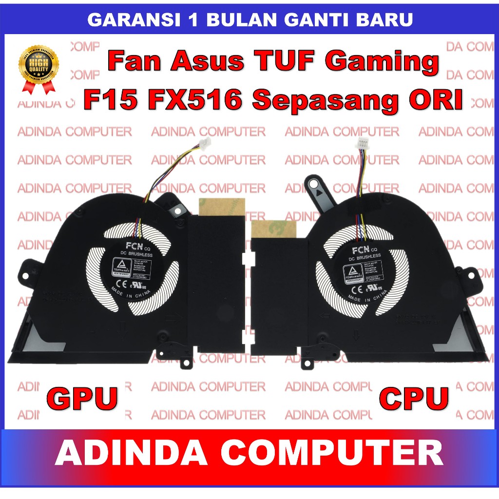 Fan Asus TUF Gaming Dash F15 FX516PM FNAQ JL1 Sepasang ORI