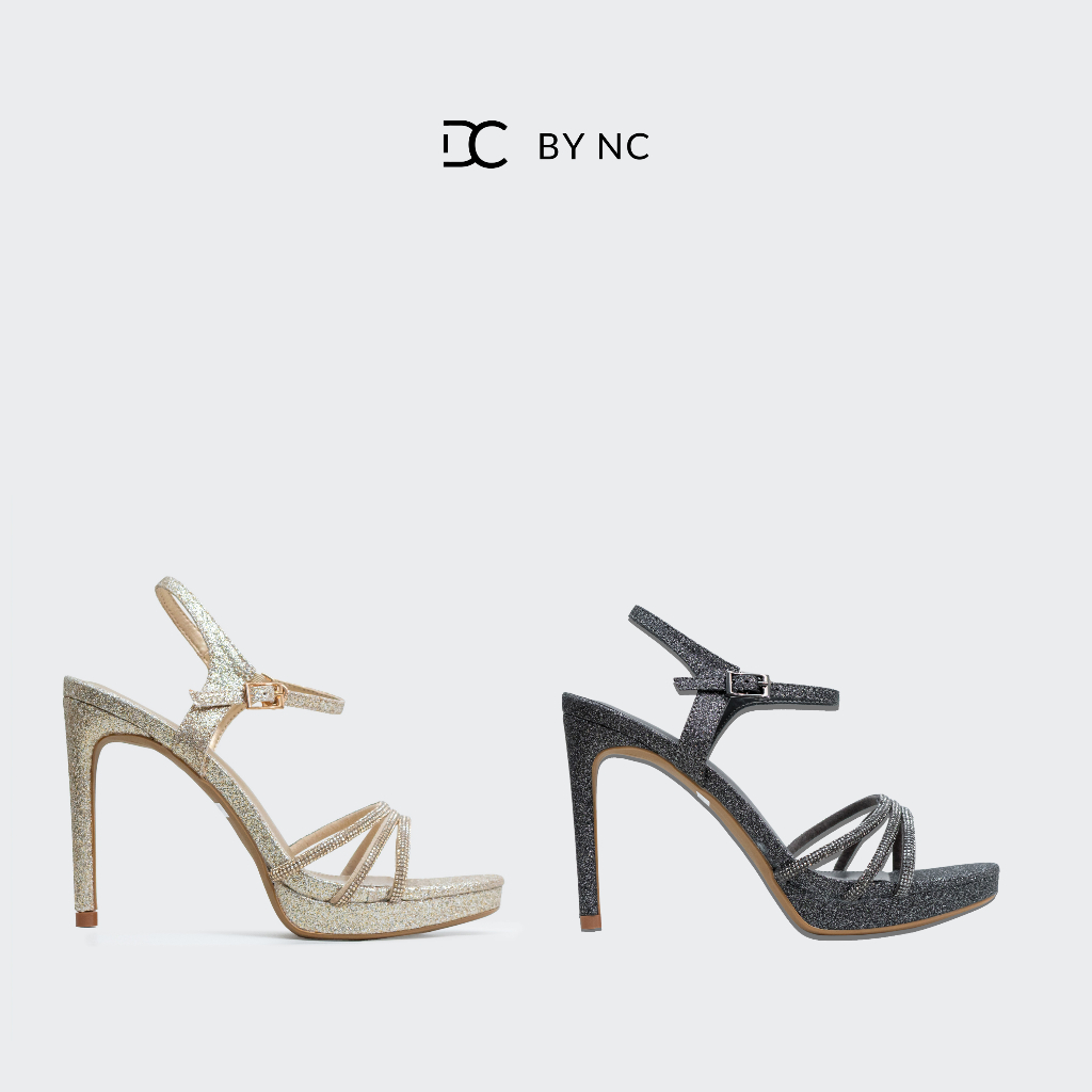 DC BY NC Jobel Velvet Star Ankle Heels - LS2506004