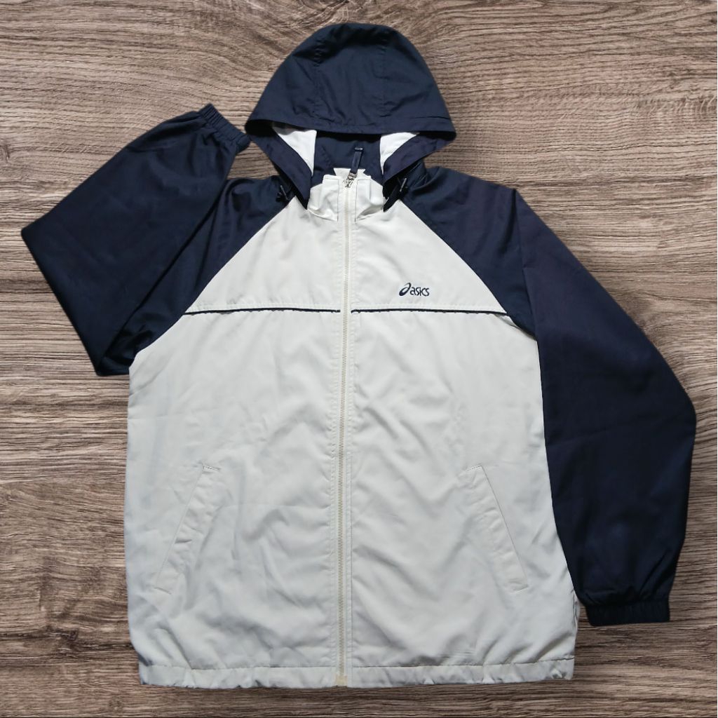 Jaket Windbreaker Asics Sport Motoran Nihonsei-Chukohin  Branded
