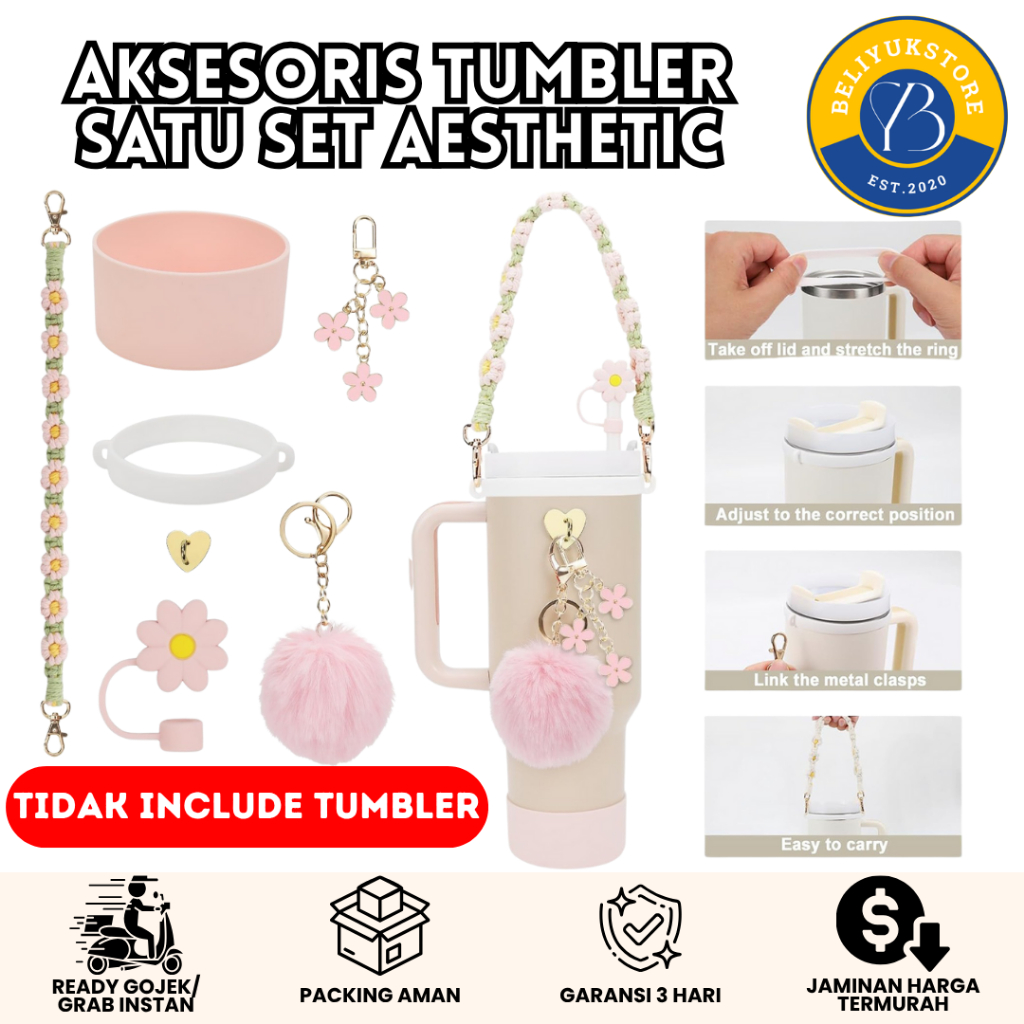 Tumbler Decorative Accessories / Aksesoris Tumbler Set Hiasan Sedotan / Tumbler Accessories / Hiasan