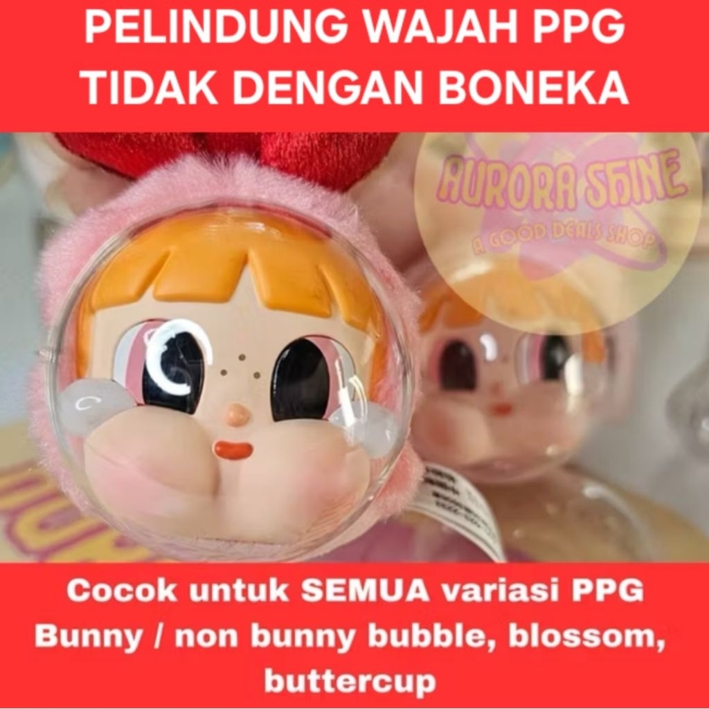 CRY BABY X PPG Face Shield (BUKAN JUALAN BONEKA) / PPG aksesoris / PPGBcover / Pelindung PPG / Pelin