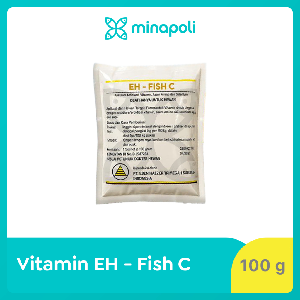 Vitamin Udang dan Ikan EH Fish Vitamin C kemasan 100 g