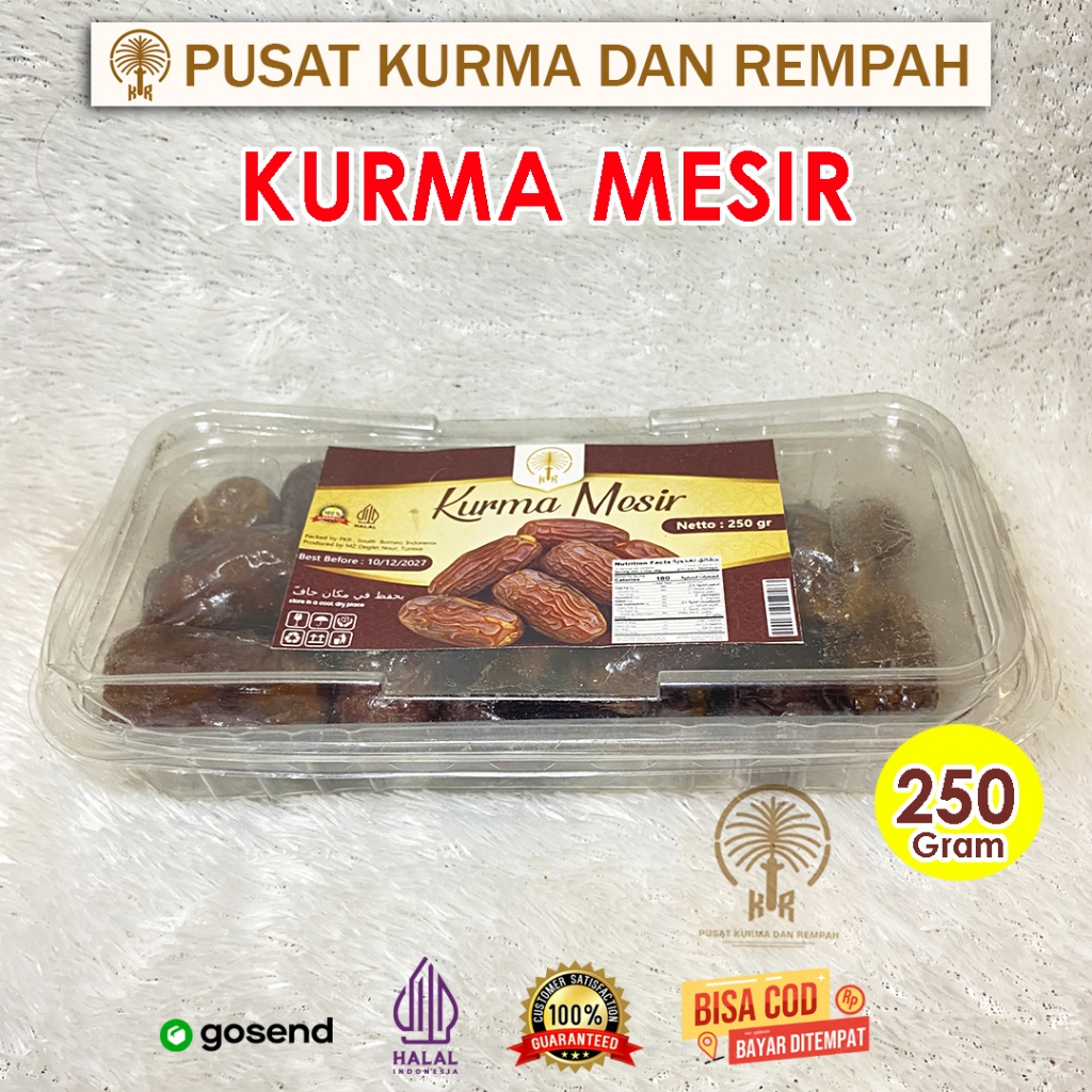 

Kurma Mesir Premium 250gr – Manis Alami, Daging Tebal