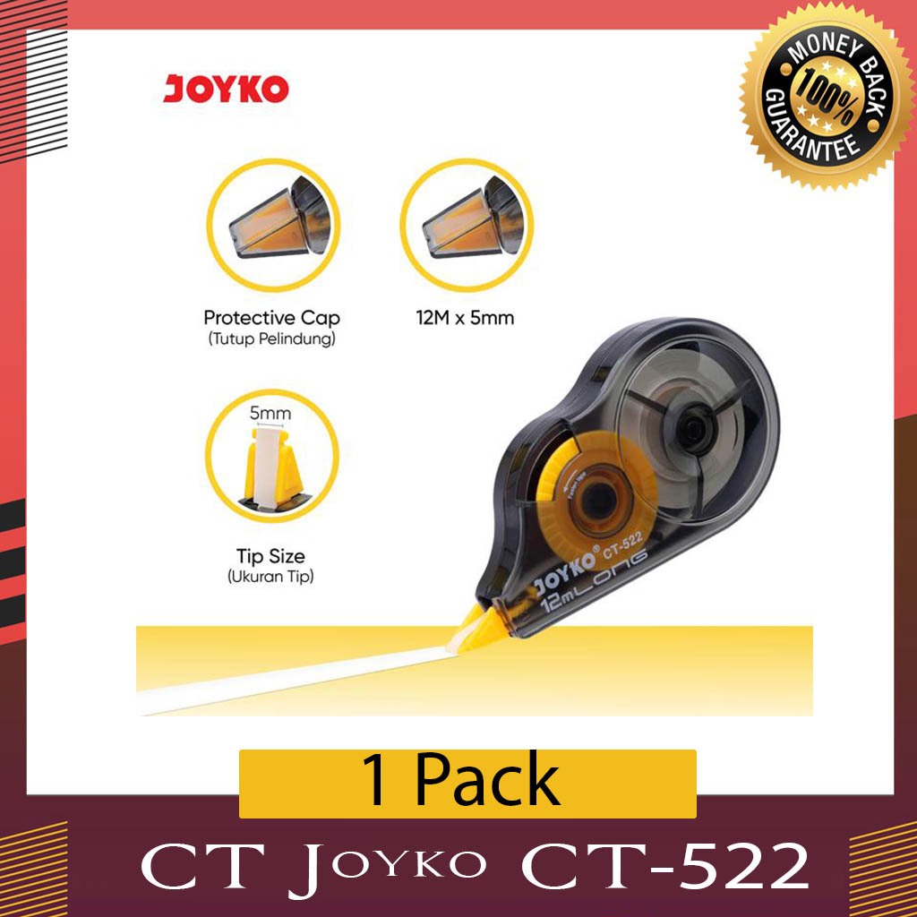 

[ 12 Pcs ] Correction tape Tipex kertas Joyko Ct-522