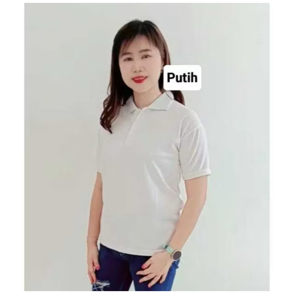 KAOS KERAH CEWEK / POLO WANITA / LENGAN PANJANG