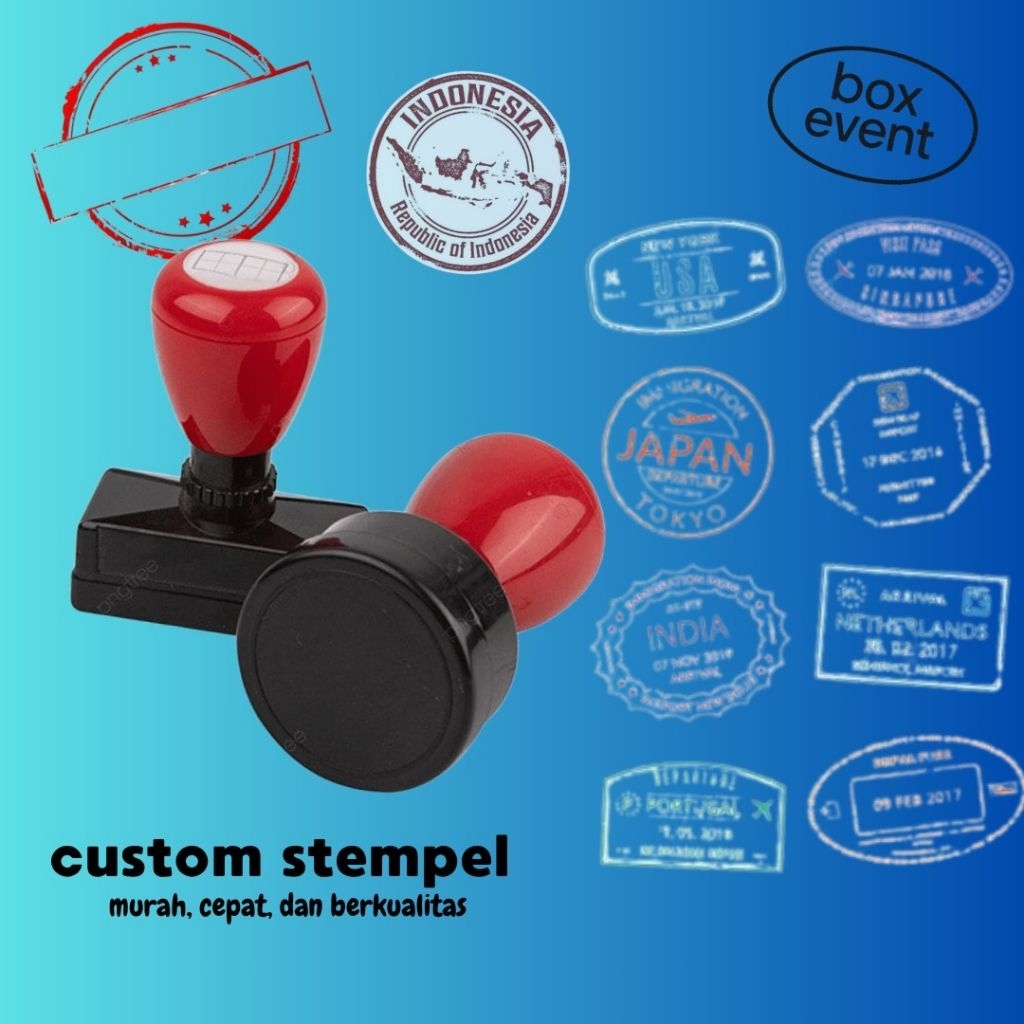 

CUSTOM STEMPEL- STEMPEL LOGO, NAMA PERUSAHAAN, TOKO, SEKOLAHAN