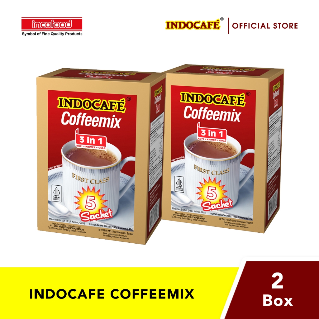 

2 Kotak Indocafe Coffeemix (5 sachet)