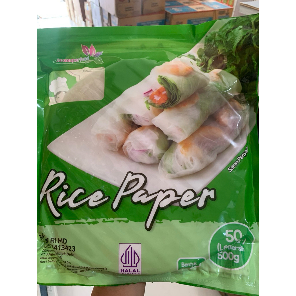 

Java rice paper isi 50 lembar, 500g