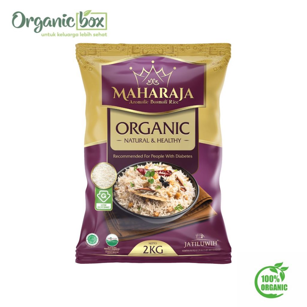

BERAS BASMATI MAHARAJA ORGANIK 2KG Jatiluwih