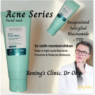 FACIAL WASH ACNE Bening Skincare Dr Oky Pratama Bening's Clinic Kemasan Baru