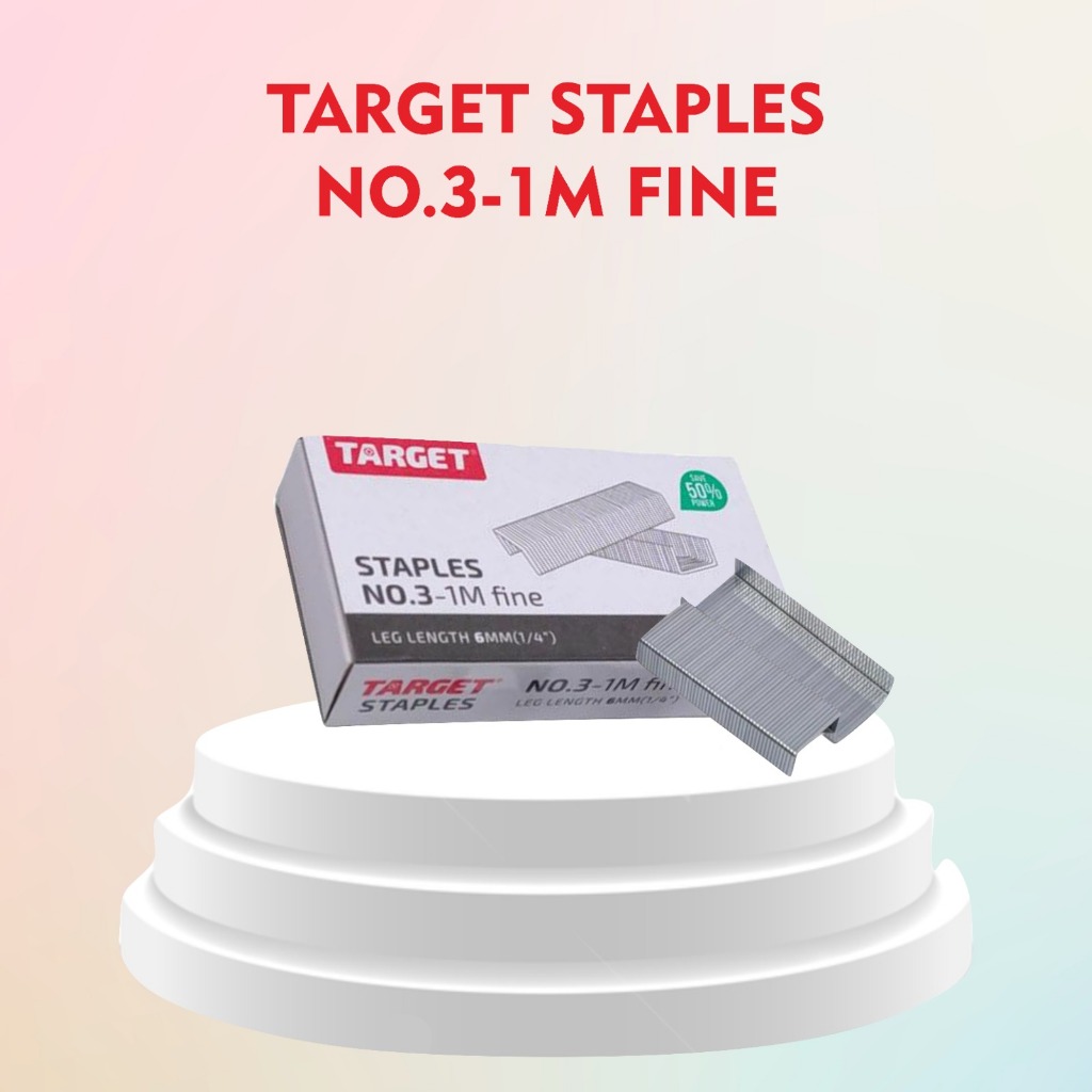 

TARGET STAPLES NO 24/6/TARGET STAPLES NO 3/Isi Staples TARGET no 3 Isi Stapler TARGET Besar 24/6