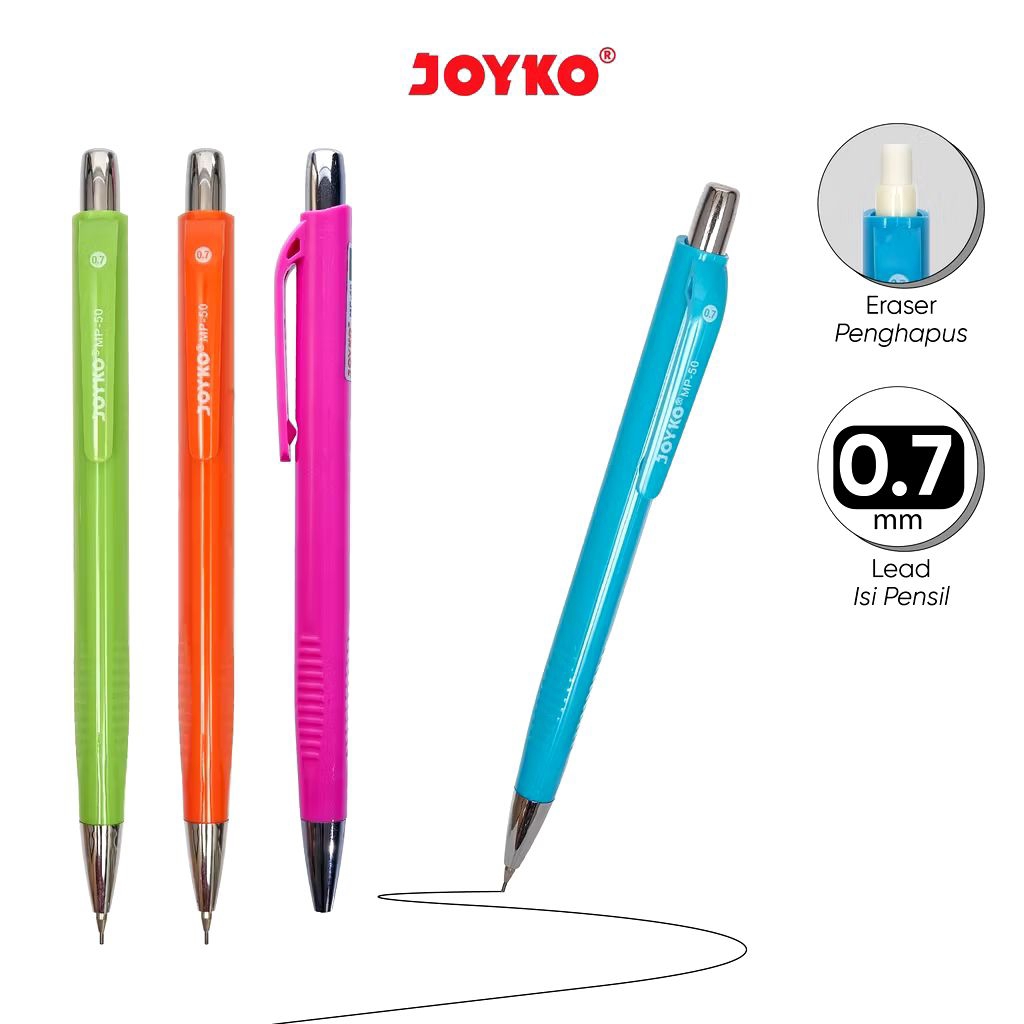 

Joyko MP-50 0.7mm | Mechanical Pencil | Pensil Mekanik 0.7mm