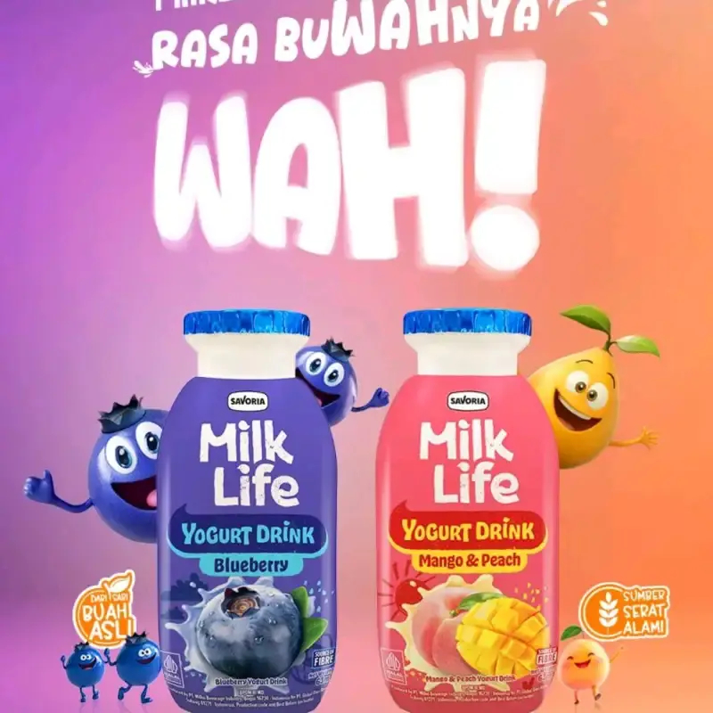 

(PACK) Milklife Yoghurt Drink 252 ml (3 +1 pcs)