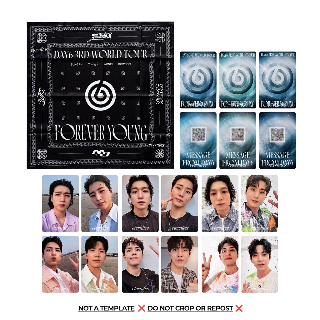[ READY STOCK / OFFICIAL ] DAY6 Entrance Photocard PC Bandana Forever Young Concert in Incheon Sungj