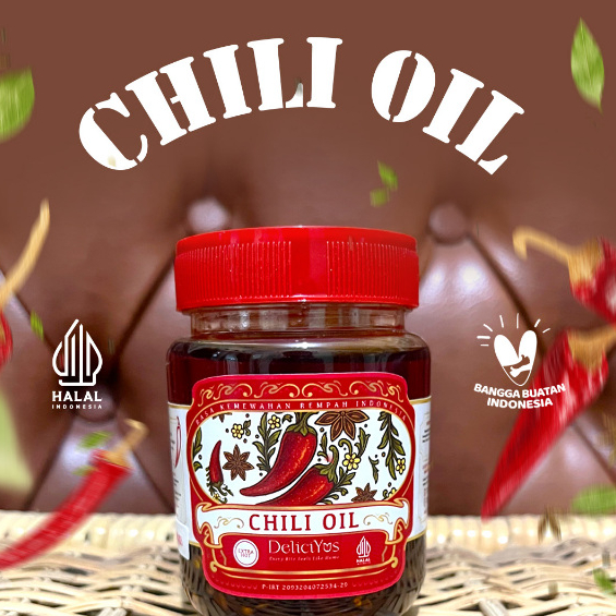 

Chili Oil Deliciyus Khas Rempah Nusantara isi 200ml