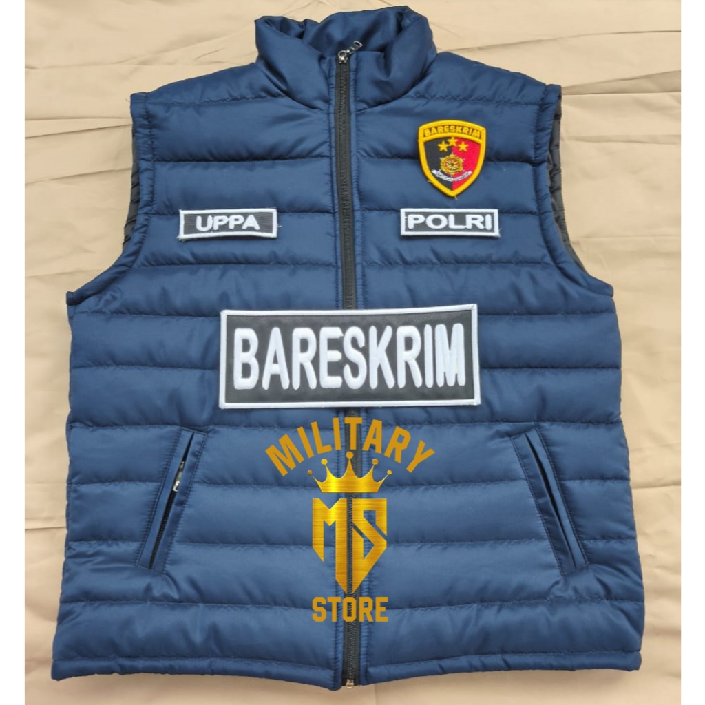 Rompi Bareskrim Polri Rompi Vest gelembung Rompi Gelembung vest Costum Bordir