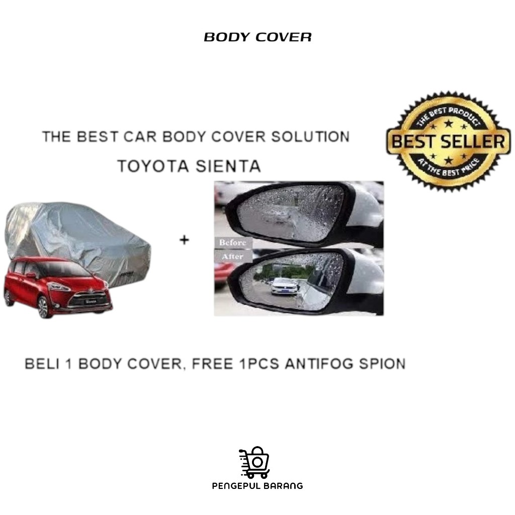 Body Cover Toyota Sienta Sarung Mobil Toyota Sienta Body Cover Sarung Mobil