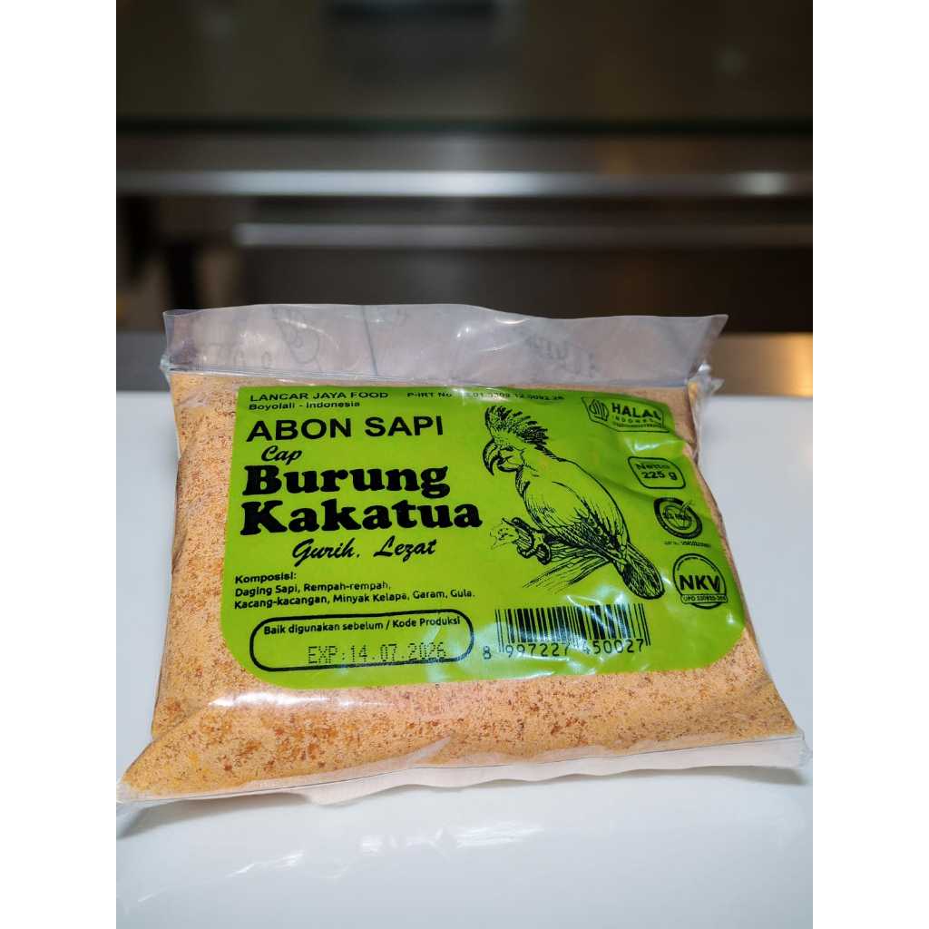 

Abon Sapi Asli Boyolali Burung Kakak Tua 225gram