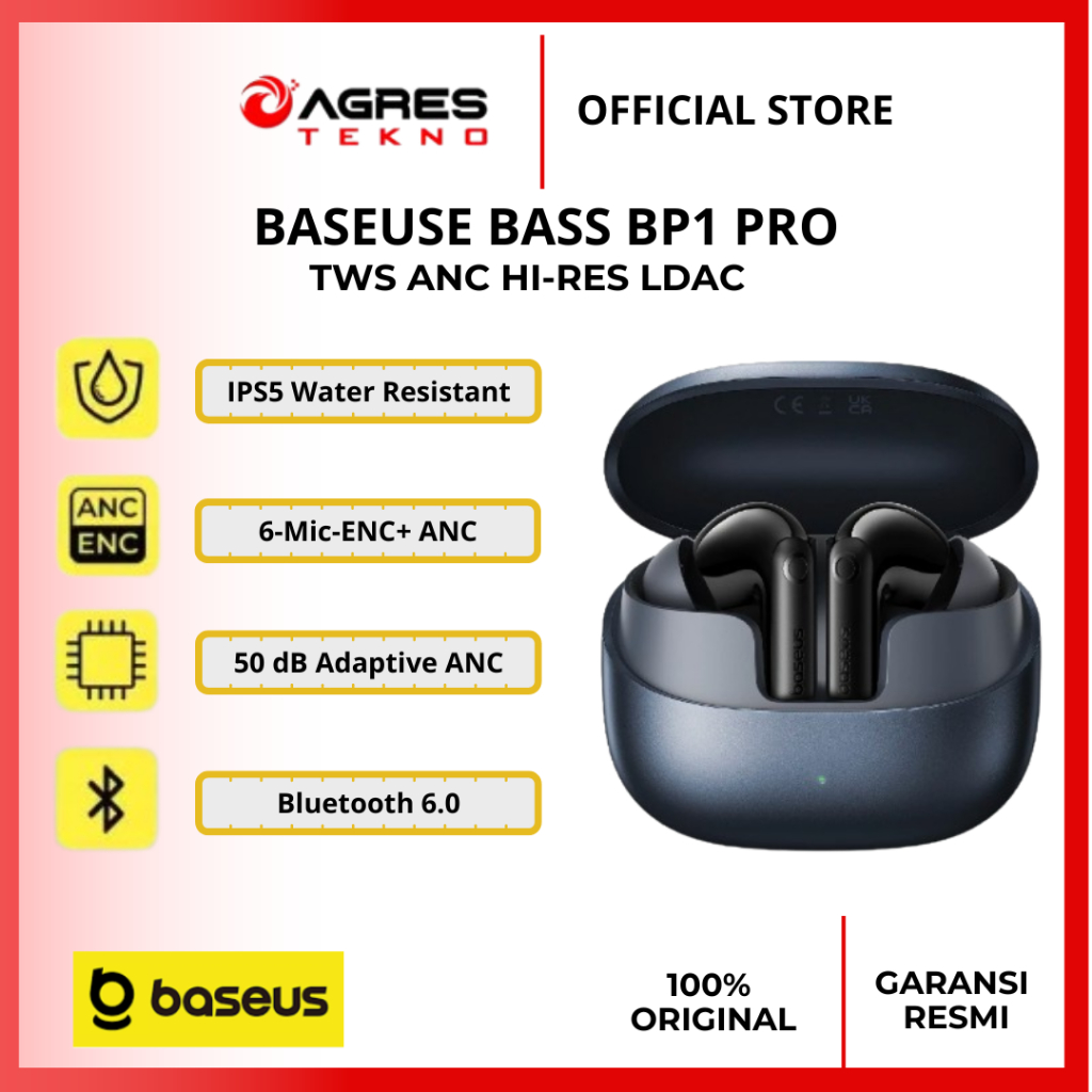 Baseus BP1 Pro TWS ANC Hi-Res True Wireless Earbud Earphone Bluetooth