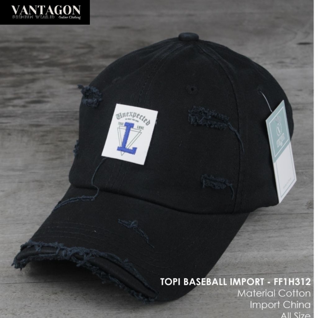 Vantagon.id - Topi Baseball Import L Unexpected Motif Sobek Original Quality