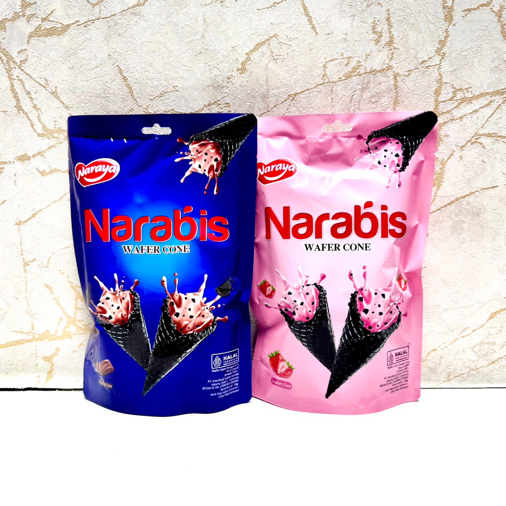 

Naraya Narabis Wafer Cone Chocolate Strawberry 80gr